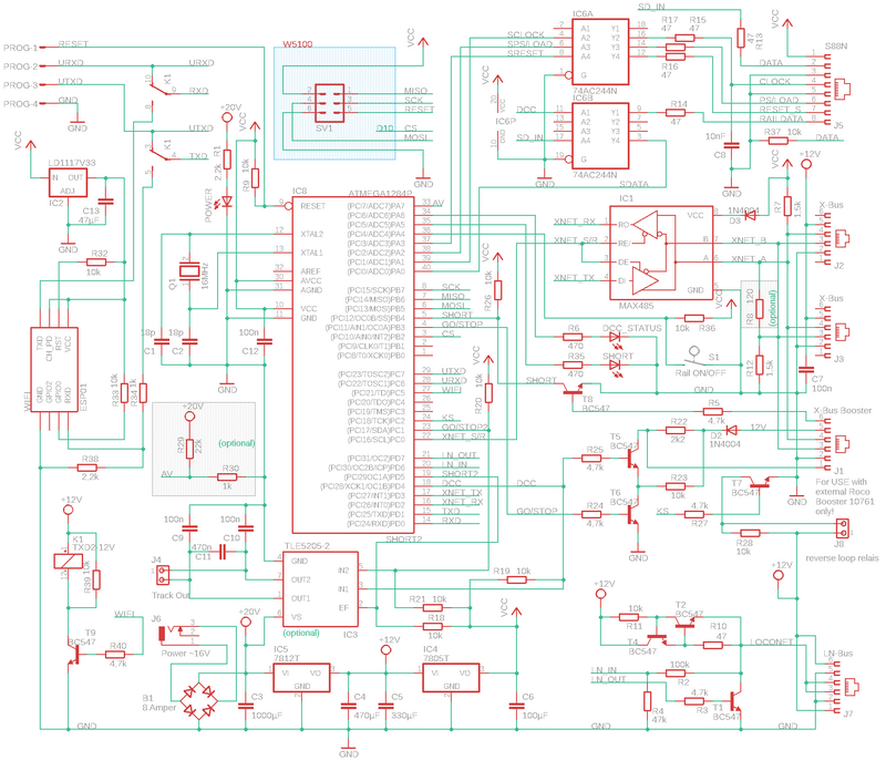 Arduino simple DCC Zentrale mit ATmega644p